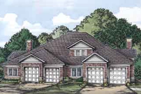 Exterior - Front Elevation for Traditional House Plan #115-165 - 2 bed, 2 bath