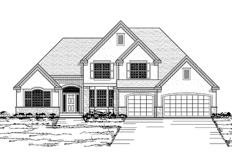 Architectural House Design - Traditional Exterior - Front Elevation Plan #51-1127