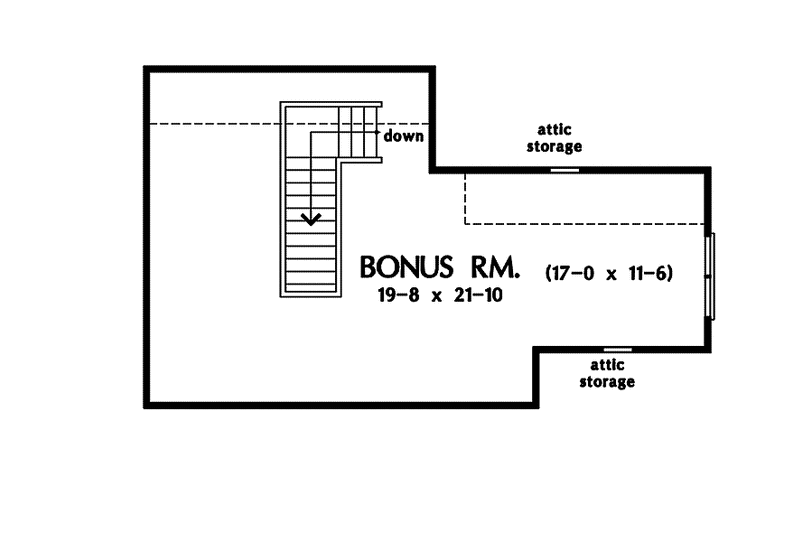 House Design - Floor Plan - Other Floor for Craftsman House Plan #929-875 - 3 bed, 2 bath