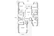 Mediterranean Style House Plan - 4 Beds 3 Baths 2493 Sq/Ft Plan #420-300 