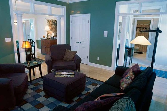 Interior - Family Room for Classical House Plan #17-2665 - 3 bed, 3 bath