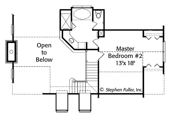 House Design - Country Floor Plan - Upper Floor Plan #429-430