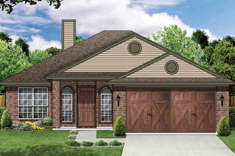 Home Plan - Exterior - Front Elevation 3 for Traditional House Plan #84-675 - 4 bed, 2 bath