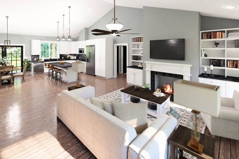 Dream House Plan - Interior - Entry for Farmhouse House Plan #44-306 - 3 bed, 2 bath