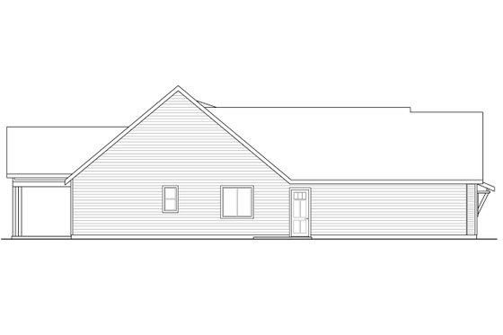 Exterior - Other Elevation for Craftsman House Plan #124-1243 - 3 bed, 2.5 bath
