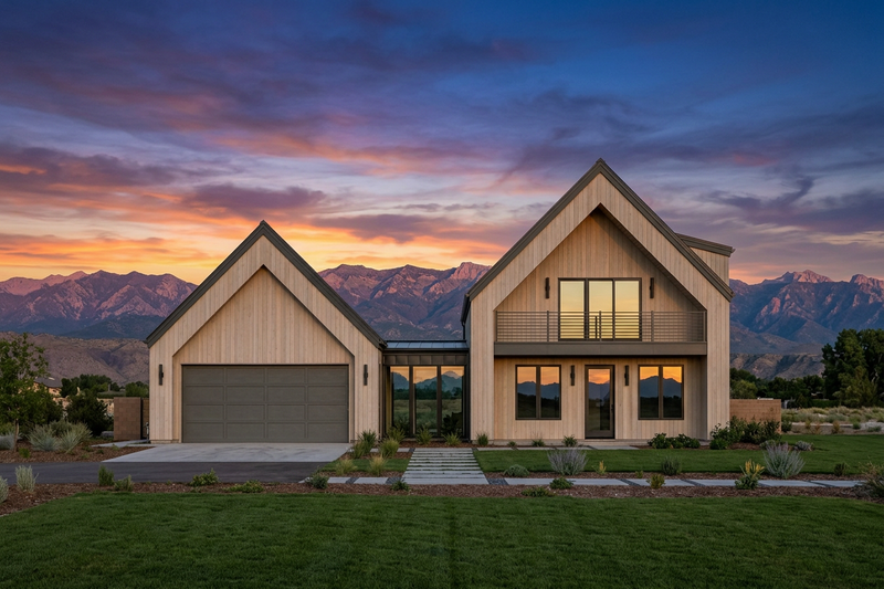 Architectural House Design - Exterior - Front Elevation 3 for Modern House Plan #1096-197 - 3 bed, 2 bath