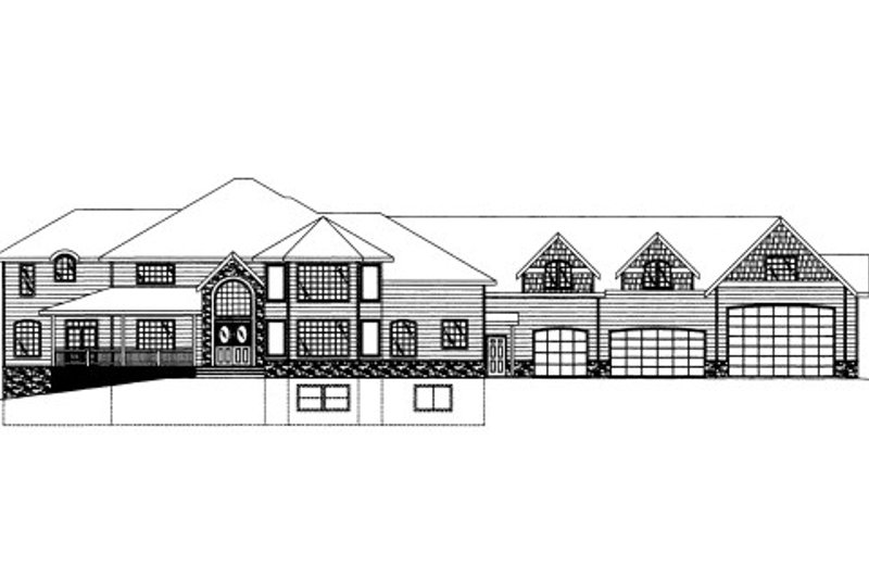 Craftsman Style House Plan - 5 Beds 5 Baths 9815 Sq/Ft Plan #117-684