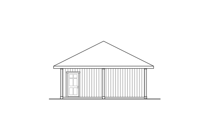 Architectural House Design - Exterior - Other Elevation 1 for Prairie House Plan #124-1308, 0 bath