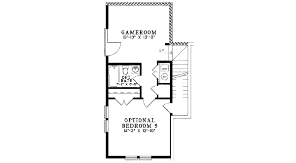 Architectural House Design - Country Floor Plan - Upper Floor Plan #17-645