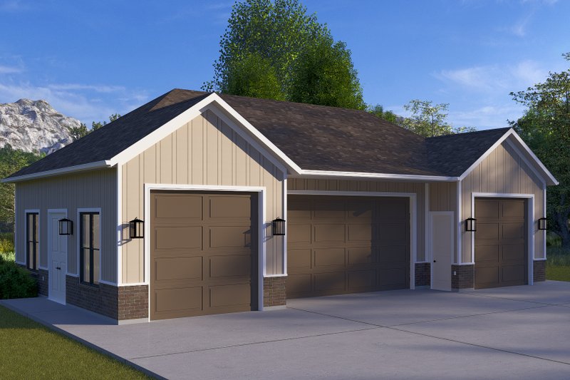 House Blueprint - Exterior - Front Elevation 3 for Traditional House Plan #1060-275, 0 bath
