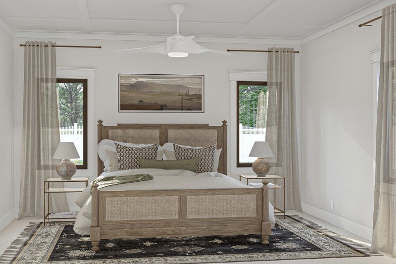 Home Plan - Interior - Master Bedroom for Cottage House Plan #455-525 - 3 bed, 2 bath
