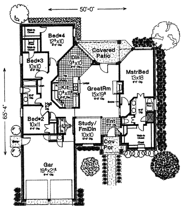 Traditional Floor Plan - Main Floor Plan #310-772