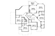 European Style House Plan - 4 Beds 3.5 Baths 4372 Sq/Ft Plan #411-765 