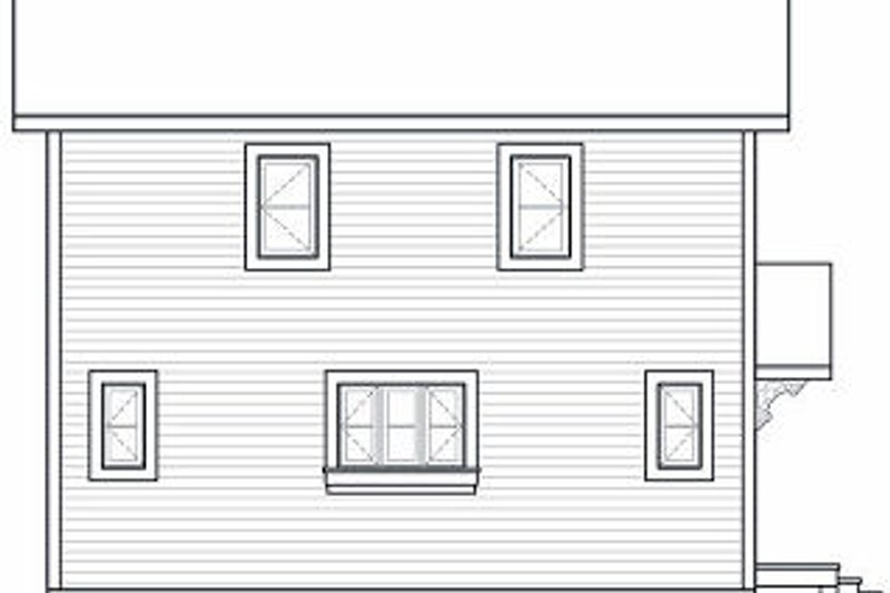 Architectural House Design - Exterior - Rear Elevation for Contemporary House Plan #23-755 - 1 bed, 1.5 bath