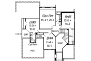European Style House Plan - 5 Beds 4 Baths 3646 Sq/Ft Plan #329-303 