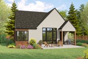 European Style House Plan - 2 Beds 2 Baths 1297 Sq/Ft Plan #48-1193 