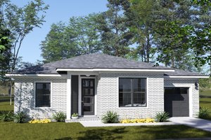 Architectural House Design - Exterior - Front Elevation for Modern House Plan #513-2468 - 4 bed, 3 bath