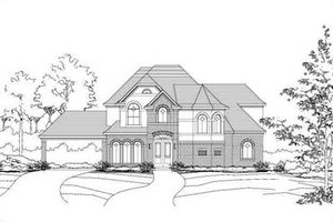Traditional Exterior - Front Elevation Plan #411-186