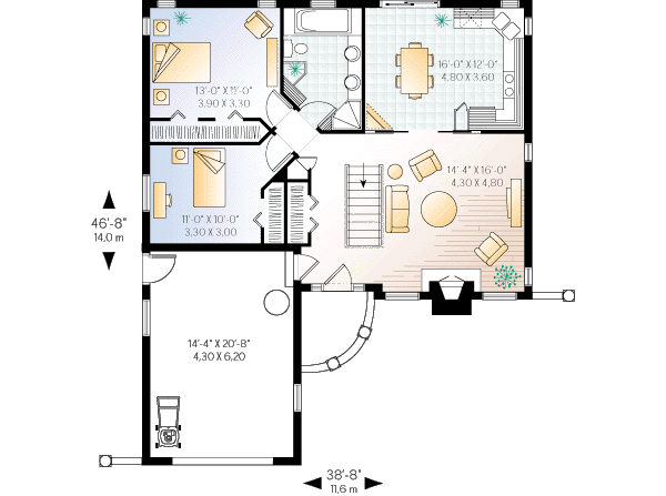 Architectural House Design - Floor Plan - Main Floor Plan #23-124