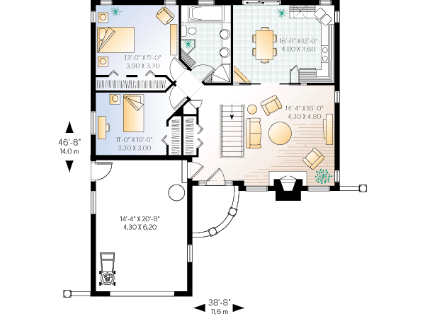 Dream House Plan - Floor Plan - Main Floor Plan #23-124