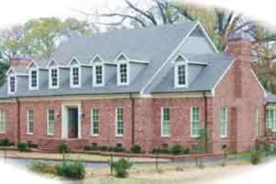 Exterior - Front Elevation for Colonial House Plan #81-651 - 2 bed, 3.5 bath