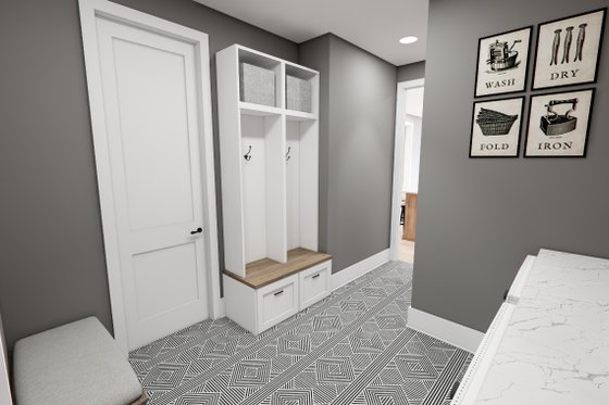Interior - Entry for Traditional House Plan #51-1252 - 3 bed, 3.5 bath