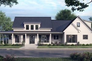 Exterior - Front Elevation 3 for Farmhouse House Plan #430-261 - 3 bed, 2.5 bath