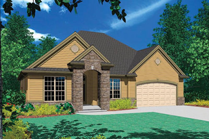 Home Plan - Traditional Exterior - Front Elevation Plan #48-412
