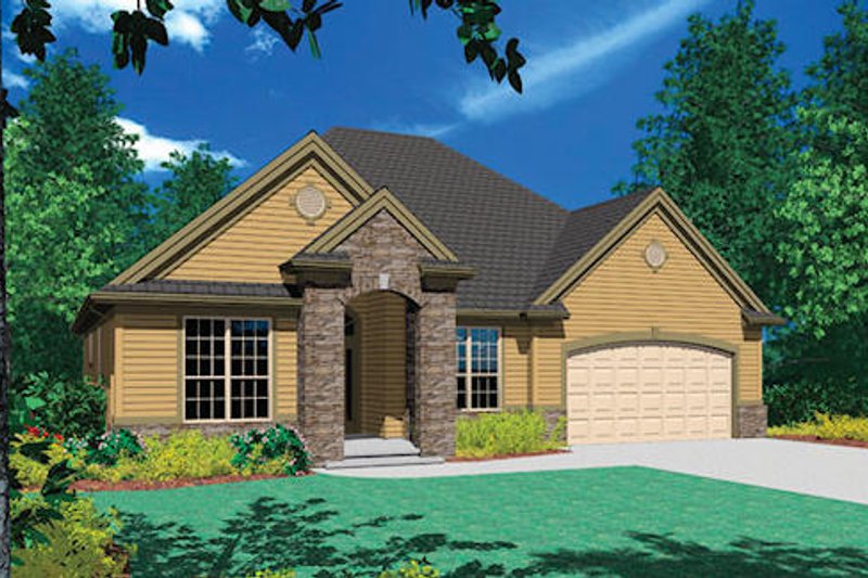 Dream House Plan - Traditional Exterior - Front Elevation Plan #48-412