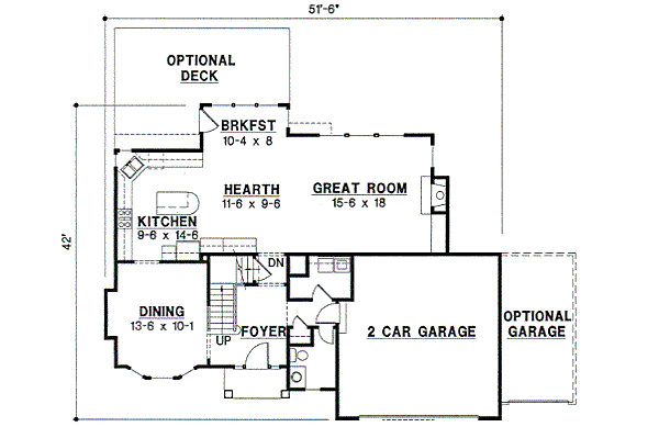 Traditional Floor Plan - Main Floor Plan #67-517