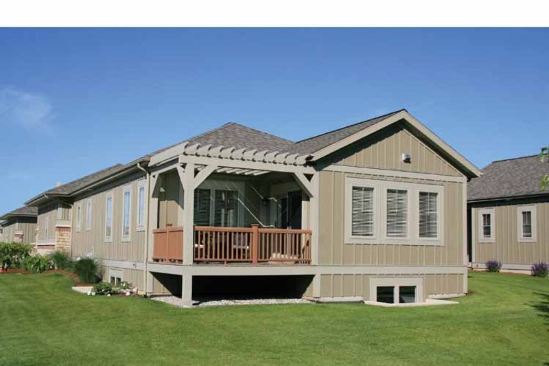 Home Plan - Exterior - Rear Elevation for Craftsman House Plan #928-193 - 2 bed, 3.5 bath
