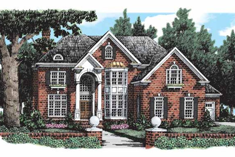 Dream House Plan - Traditional Exterior - Front Elevation Plan #927-293