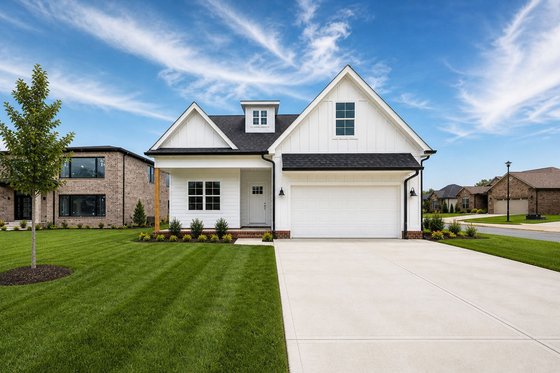Exterior - Front Elevation 3 for Farmhouse House Plan #20-2398 - 4 bed, 3.5 bath