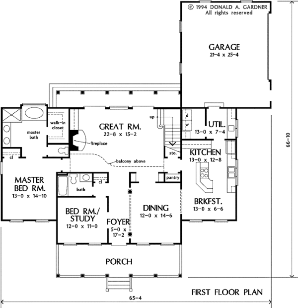 Home Plan - Country Floor Plan - Main Floor Plan #929-458