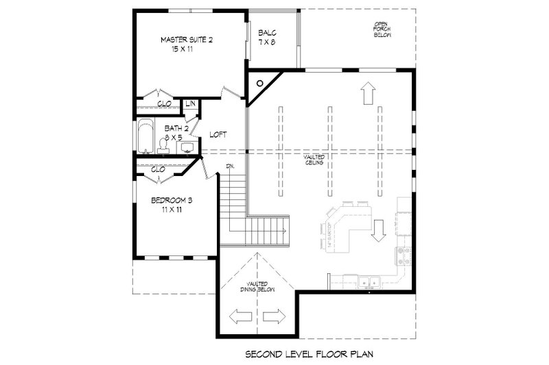 Home Plan - Floor Plan - Upper Floor for Country House Plan #932-262 - 3 bed, 2.5 bath
