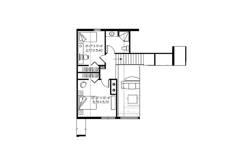 Home Plan - Floor Plan - Upper Floor for European House Plan #23-2422 - 5 bed, 3 bath