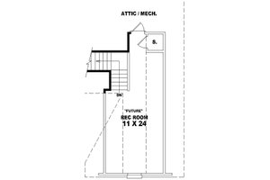 Floor Plan - Other Floor for European House Plan #81-509 - 2 bed, 2 bath
