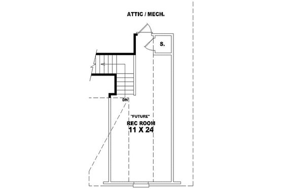 Floor Plan - Other Floor for European House Plan #81-509 - 2 bed, 2 bath