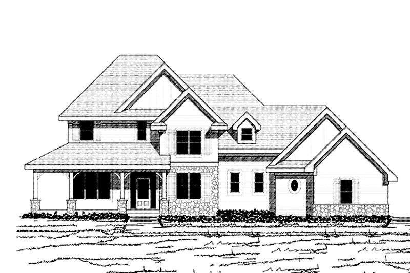 Dream House Plan - Traditional Exterior - Front Elevation Plan #51-1112