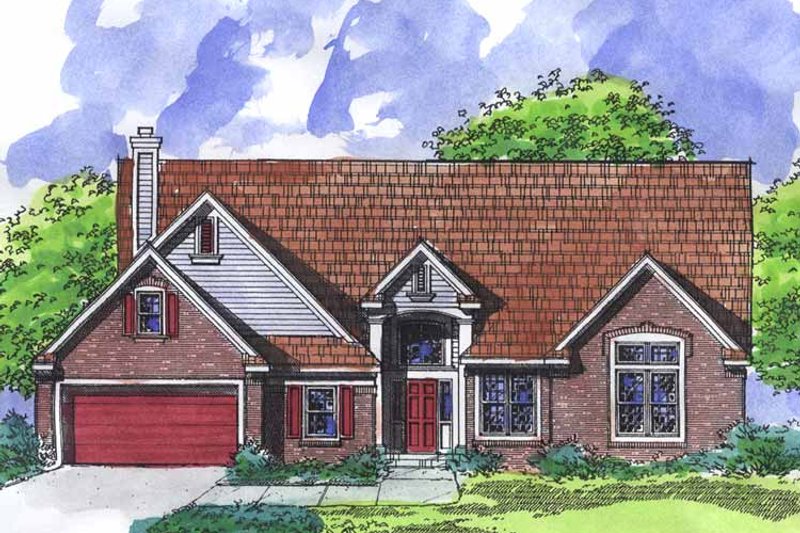 Home Plan - Ranch Exterior - Front Elevation Plan #320-921