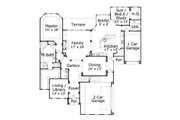 European Style House Plan - 5 Beds 3 Baths 4312 Sq/Ft Plan #411-207 