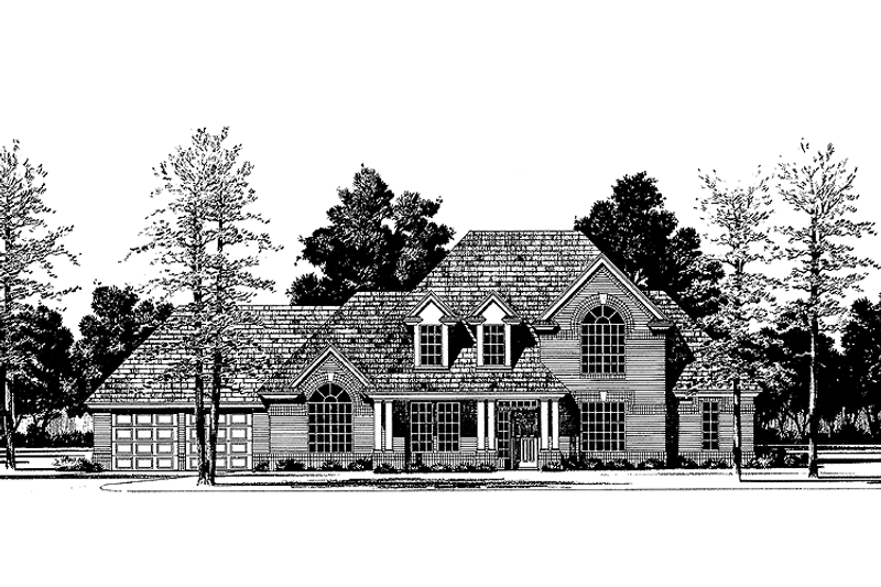 Architectural House Design - Country Exterior - Front Elevation Plan #472-191