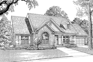 Country Exterior - Front Elevation Plan #17-2724