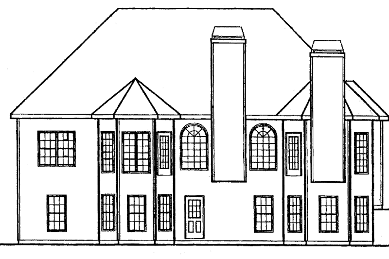 Home Plan - Exterior - Rear Elevation for Country House Plan #927-121 - 3 bed, 2.5 bath