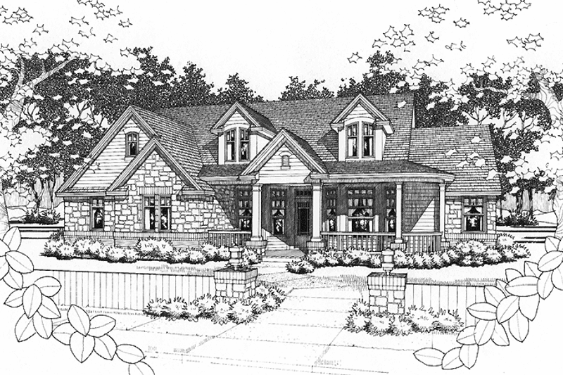 Home Plan - Victorian Exterior - Front Elevation Plan #120-199