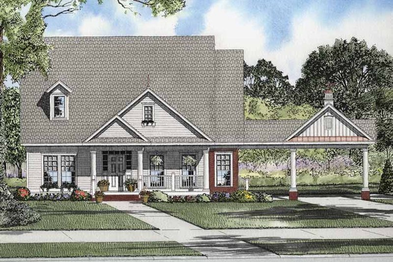 Dream House Plan - Exterior - Front Elevation 3 for Craftsman House Plan #17-2864 - 3 bed, 2 bath