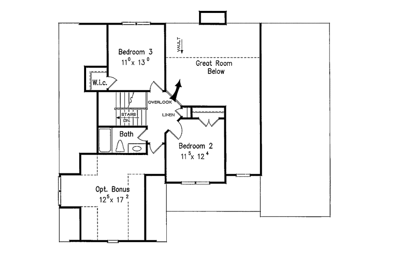 Dream House Plan - Floor Plan - Upper Floor for Colonial House Plan #927-606 - 3 bed, 2.5 bath
