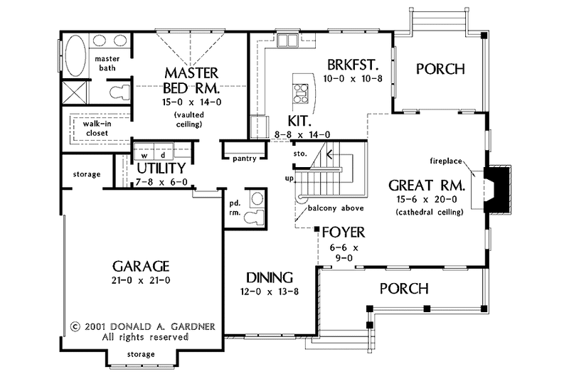 Home Plan - Floor Plan - Main Floor for Country House Plan #929-634 - 3 bed, 2.5 bath