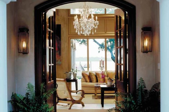 Interior - Family Room for Mediterranean House Plan #930-283 - 5 bed, 5.5 bath