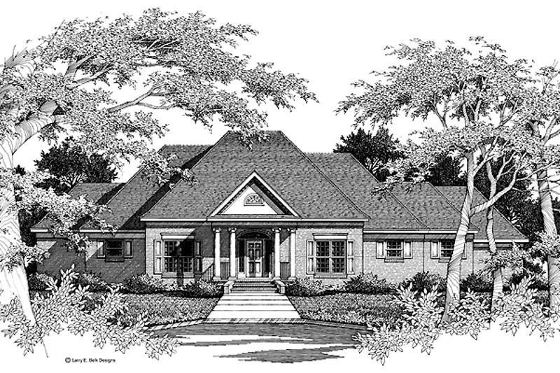 House Plan Design - European Exterior - Front Elevation Plan #952-115